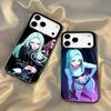 R-Rebecca C-Cyberpunk Anime Phone Case For iPhone 17,16,15,14,13,12,X,8,Pro,Max,Plus,SE4,Air,Mini HD Black IMD Matte
