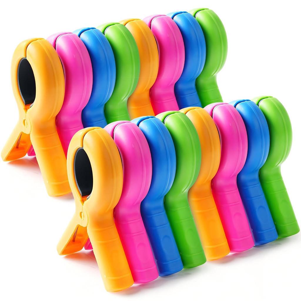 Colorful No-Mark Windproof Quilt Clips - Large Size Plastic Fixators for Drying