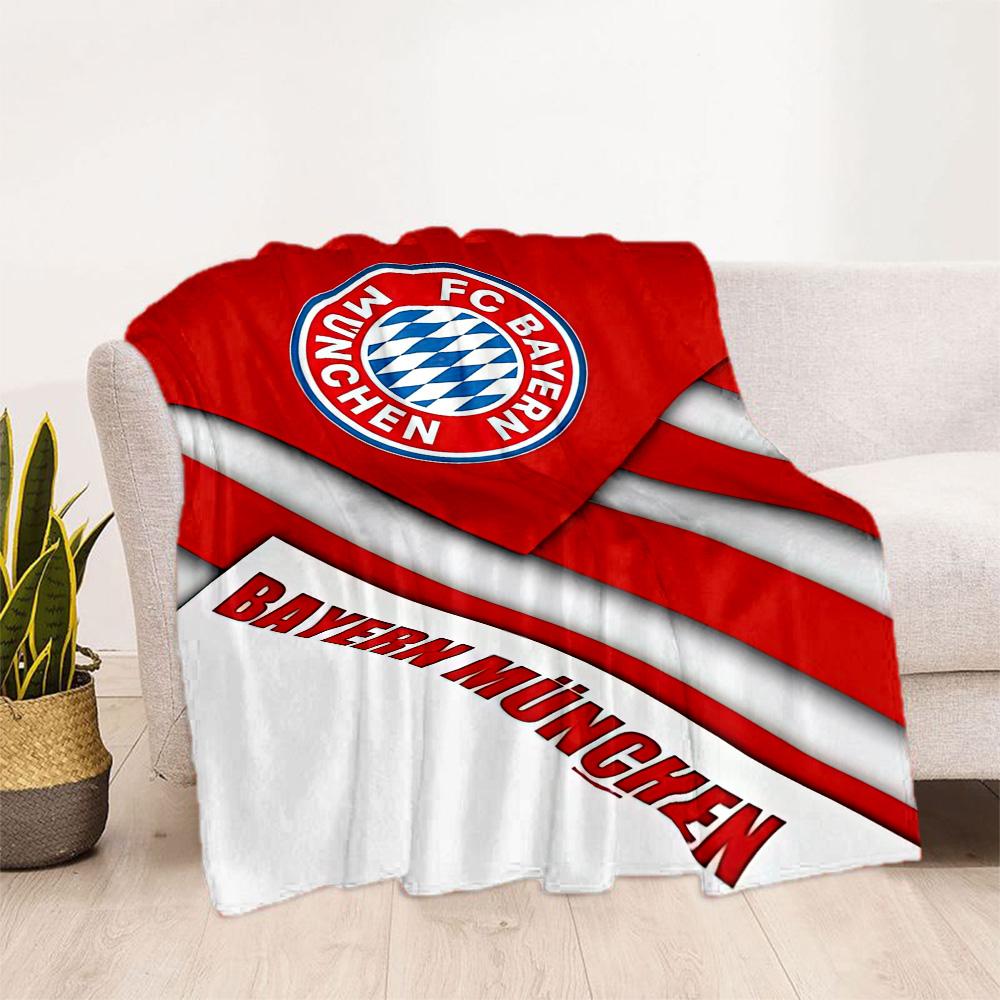 Bayern Munich Blanket Ultra-Soft Suitable for Office Seaside Chair for All Occasions Digital Print Ideal Gift for Friends Family Couples Picnic