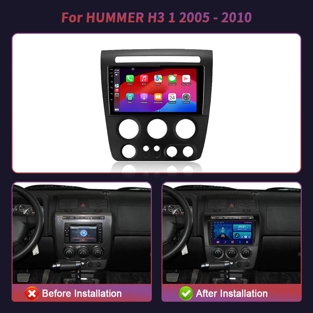 Autoradio Multimedia Video Player Navigation Kabellos Für HUMMER H3 1 2005 - 2010 Android Universal GPS