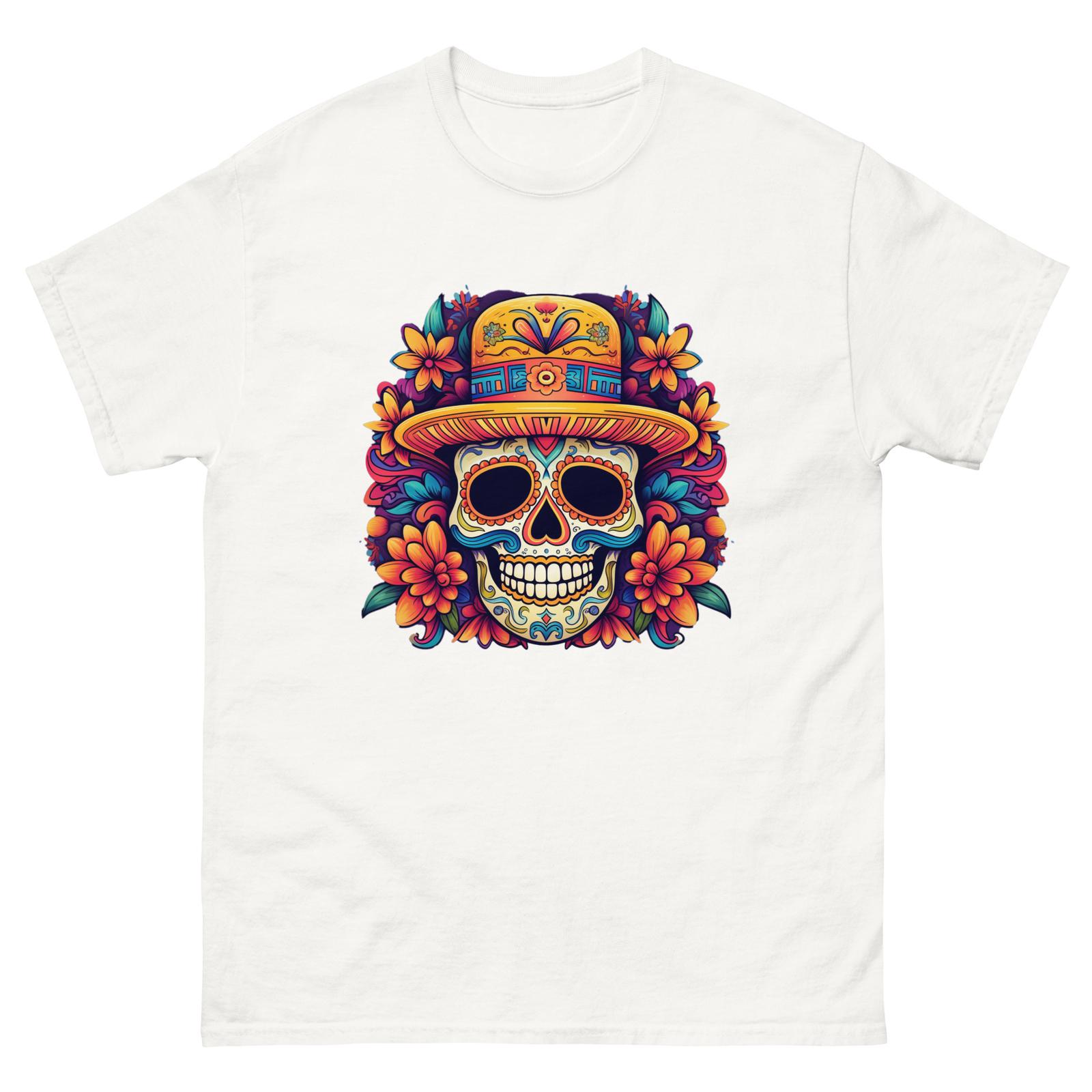 CALAVERA Sugar Skull Day of The Dead Men s classic tee S