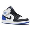 Jordan 1 Mid SE White Black Royal GS BQ6931-102