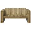 VidaXL Canapé de jardin 2 places 134x60x62 cm Bois de pin traité 873870