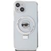 Karl Lagerfeld Klhmp15Shmrskhh Iphone 15 / 14 / 13 6.1 Biały/White Hardcase Ring Stand Karl Head Magsafe