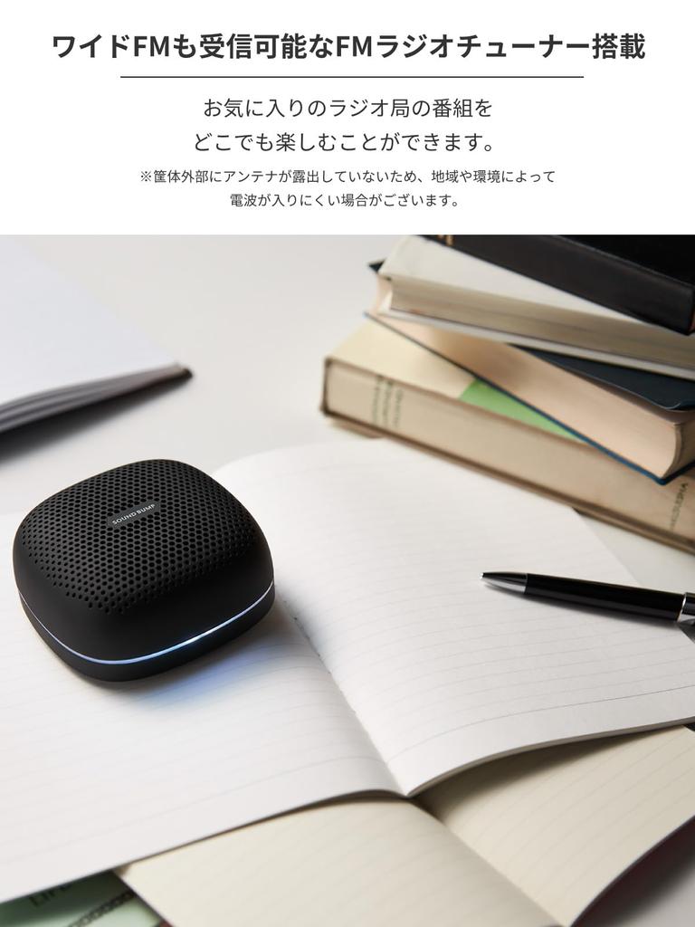 Radius SOUND BUMP: Portable Bluetooth Speaker with microSD Card Support, Wide FM, and IPX5 Waterproofing, SP-S15BTP (Purple)