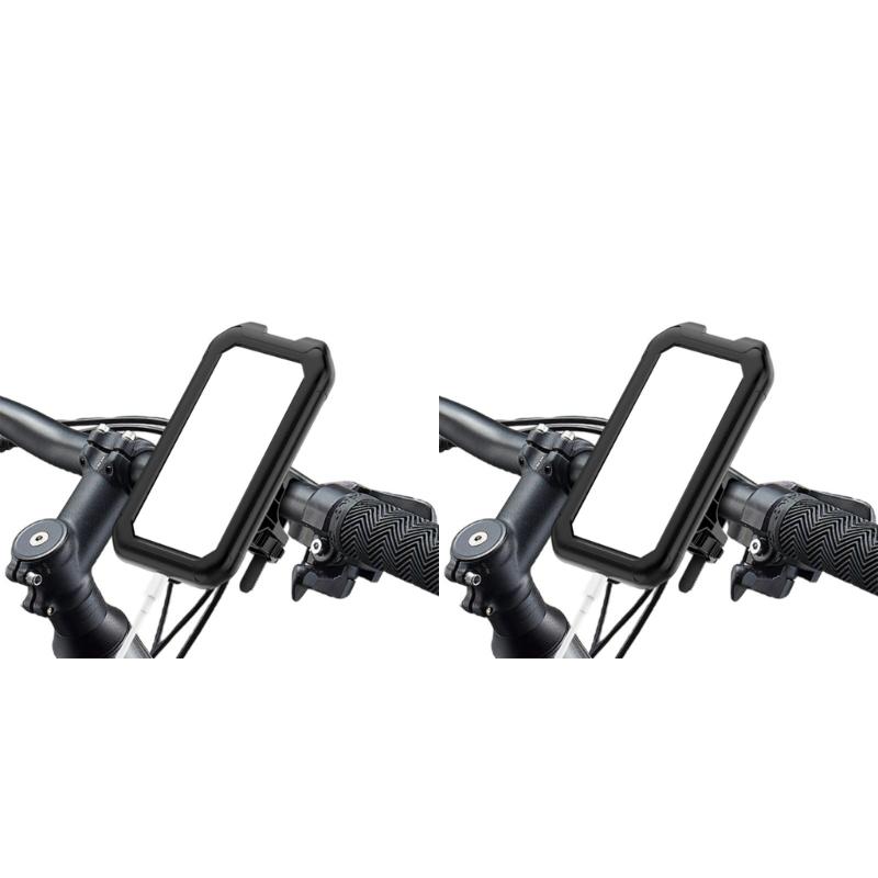 Phone Mount Waterproof, Motorcycle Phone Mount Handlebar Mount Base & Touching Screen, 360 Rotation Phone Holder