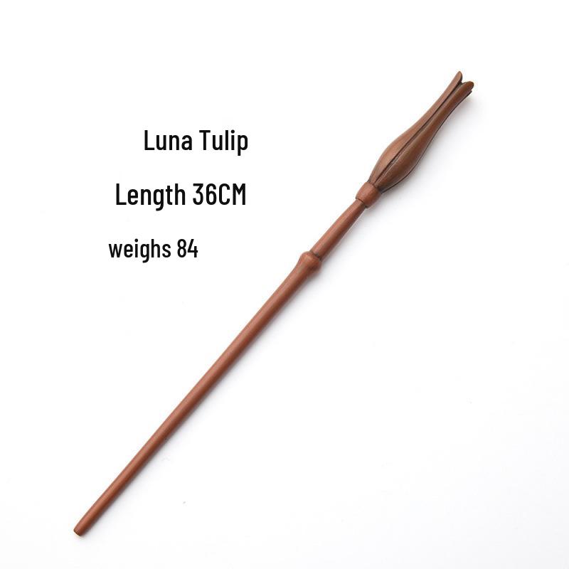 Harry & Hermione Premium Magic Wand Set - Finely Carved Metal Heart Core.