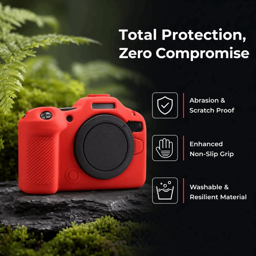 Silicone Camera Sleeve Case Anti-fall Soft Shell Protective Cover for Canon EOSR6 Mark III Travel