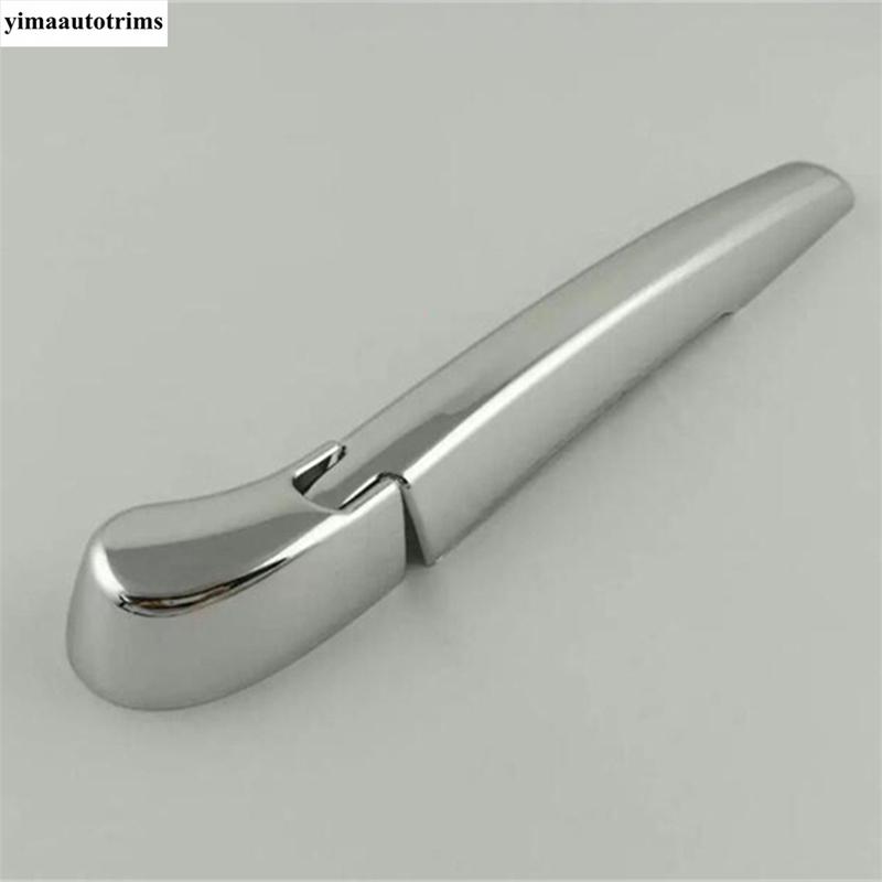 For BMW X1 F48 2016 -  Car Rear Tail Window Rain Wiper Windshield Decoration Protection Cover Trim ABS Chrome Accessories