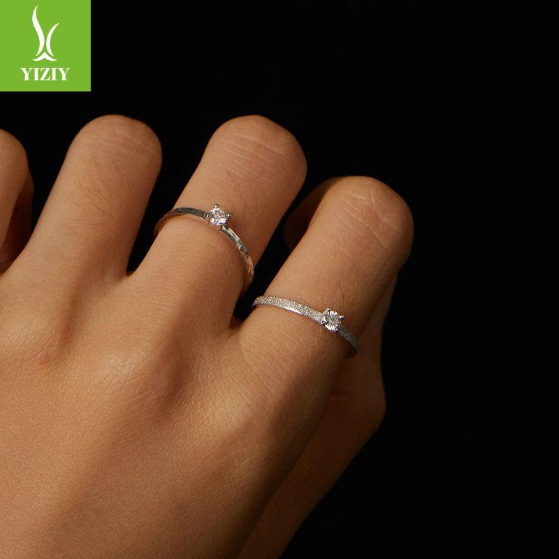 Shining Star Mozzarella Diamond Ring For Women, Fashionable Can Be Stacked With High-End S925 Sterling Silver Ring