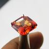Natural Sapphire Orange Ceylon 6.15 Ct Square Cushion Cut CERTIFIED  Gemstone P-49-sa