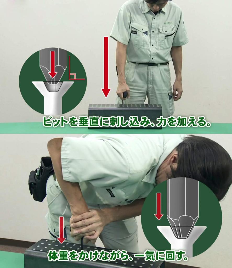 ENGINEER Engineer Bazooka Bit Screw Removal Bit Compatible with Countersunk and Flat Screws Crushed Hexagon Socket Screws Side [For (Opposite 4mm)]