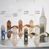 European Style Mute Room Door Lock Handle Fashion Interior Door Knobs Lock Luxurious Anti-theft Gate Lock Furniture Hardware