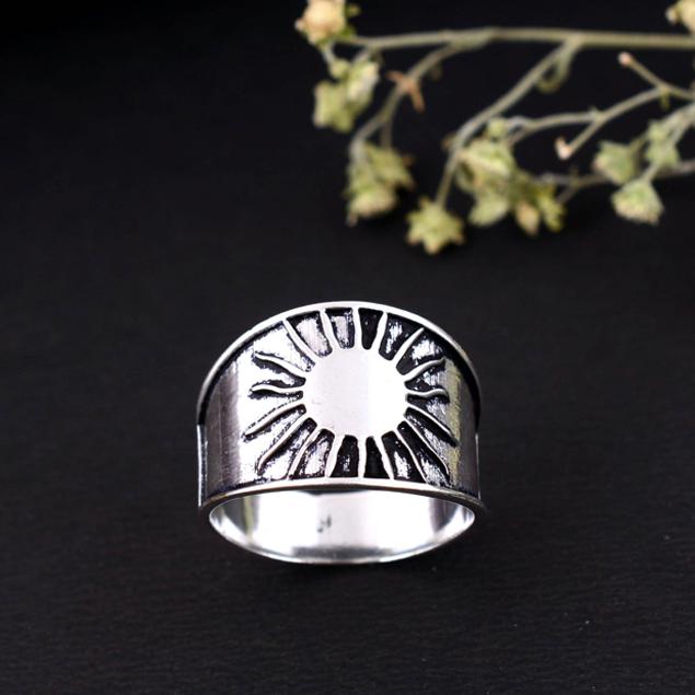 Handmade Silver Arthritis Ring – Adjustable Splint Thumb Ring, Pain Relief Therapy Band, Joint Support Jewelry Gift for Women