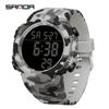Sanda Men's Tactical Outdoor Camouflage Waterproof Sport Watch with Large Luminous Dial