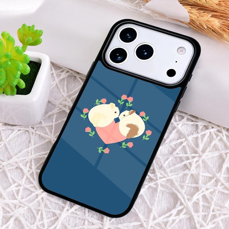 

Cute Cartoon Chinchilla Phone Case for iPhone 17 Air 16 15 11 12 14 13 Pro Max Shockproof Cover iPhone 13