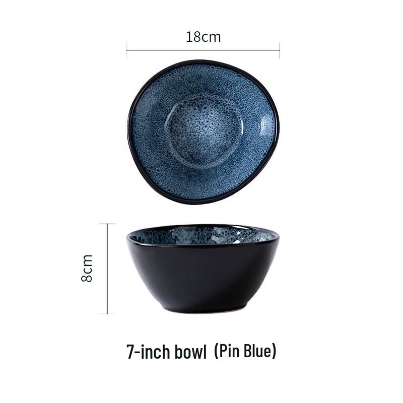 Retro Ceramic Kiln Glaze Dinner Plate
