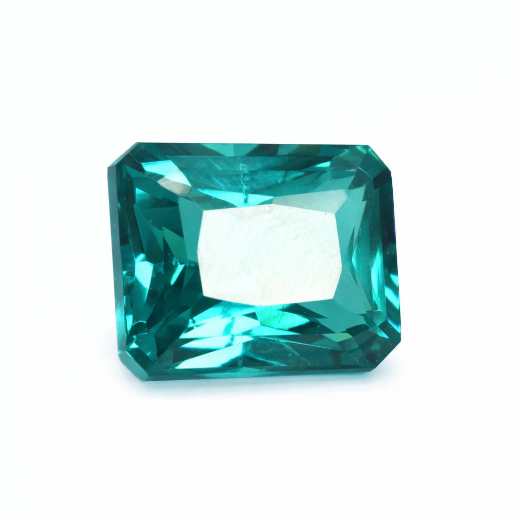 

Attractive Green Garnet 9.85Ct Natural CERTIFIED Loose Gemstone Best Emerald Cut 12.3 mm approx зелений
