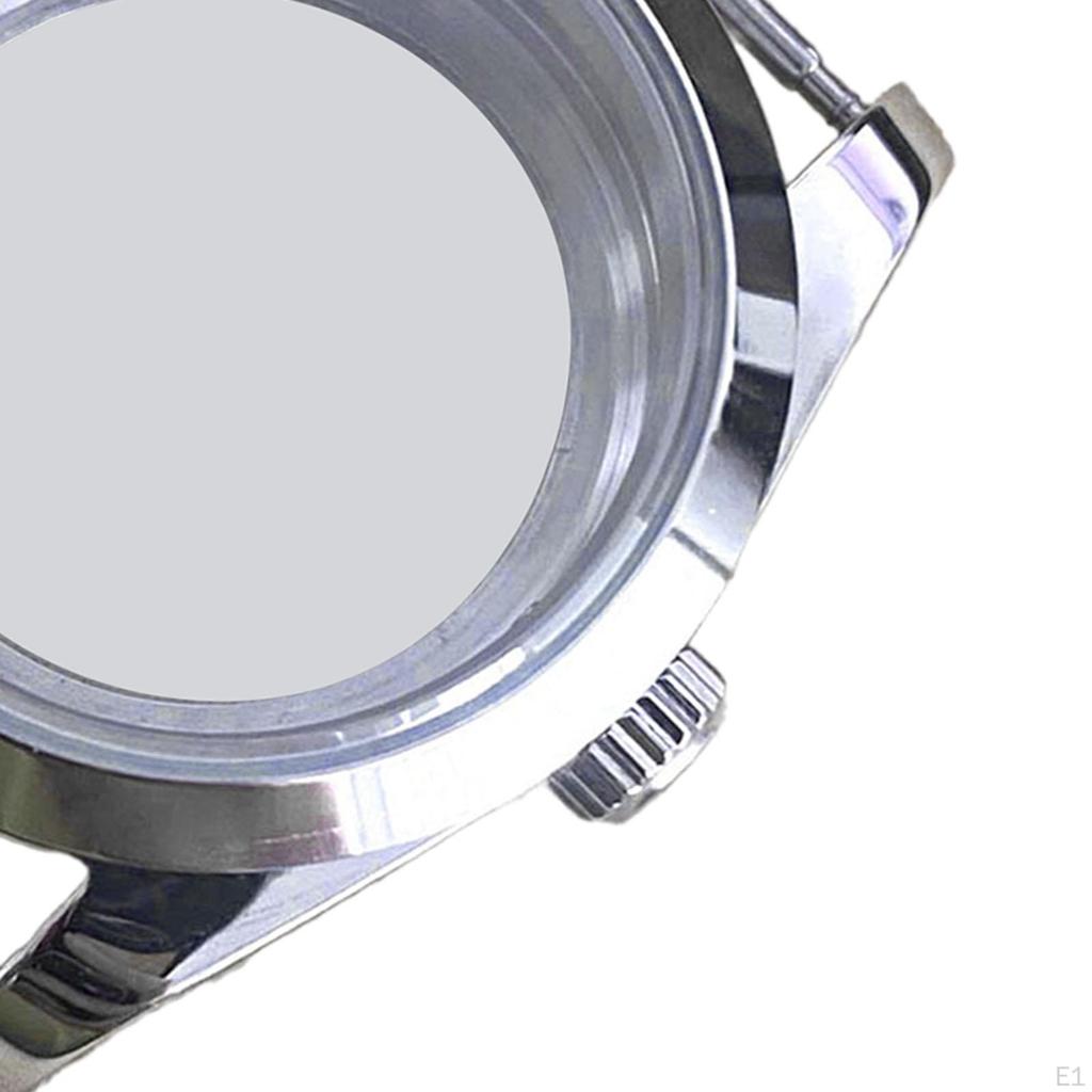 Klokkekasse i rustfritt stål Klar vanntett Herre Reparasjon for NH35 NH36 Urverk