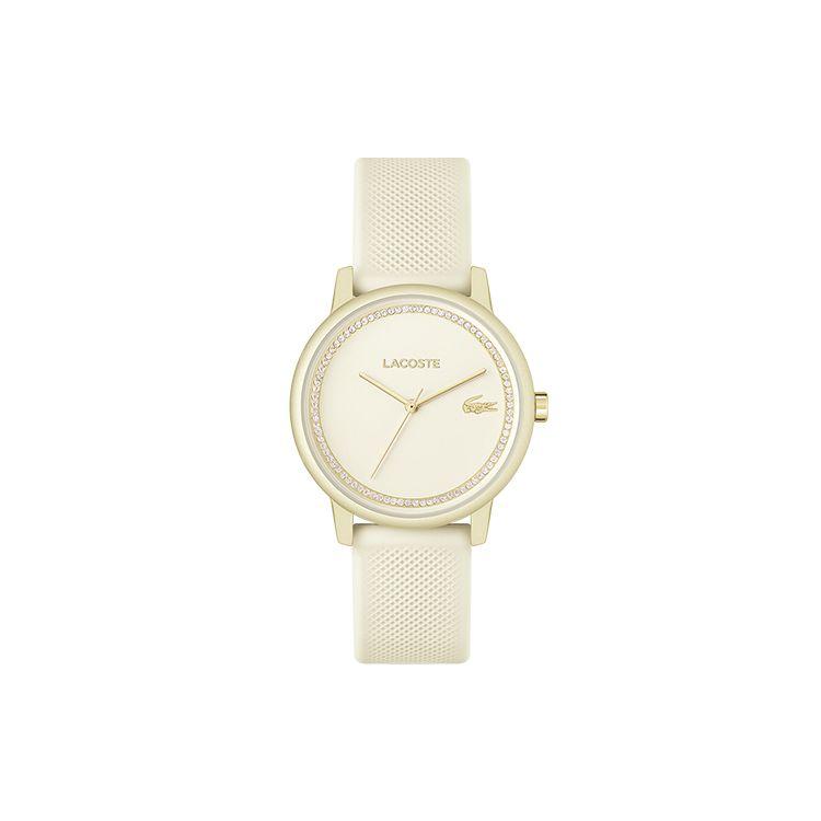 Lacoste Go Series Watch Quartz Movement Silicone Strap 36Mm Silver Dial Women watches 2001288 2001288