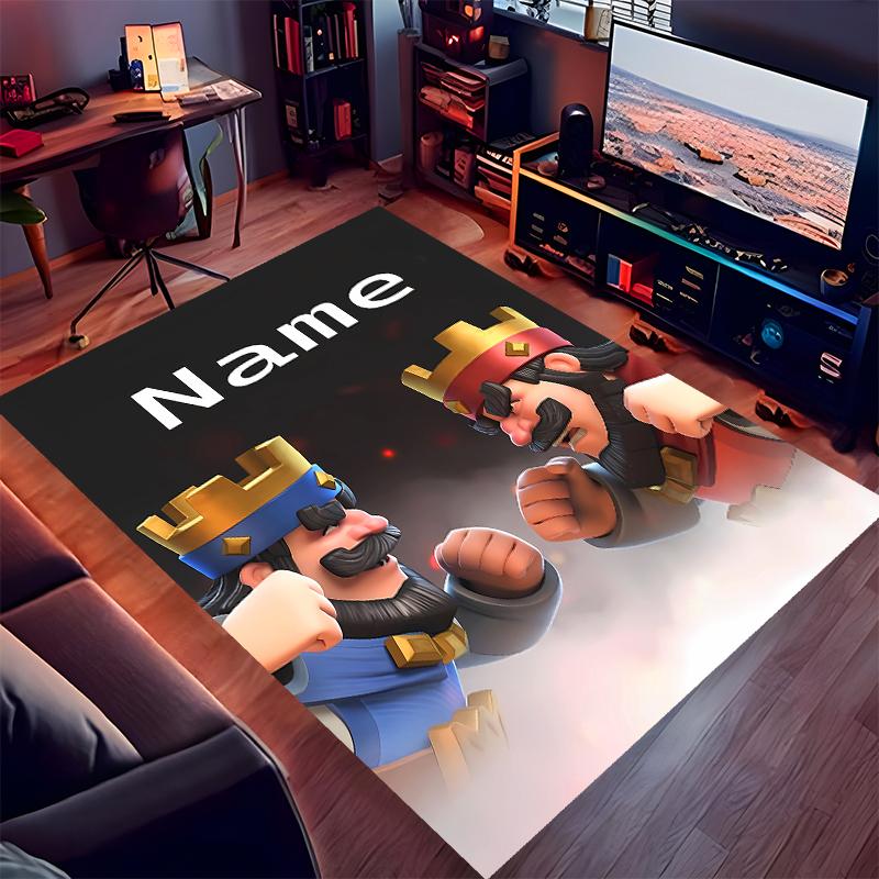 Custom Personalization Clash Royale Print Area Rug - Soft, Washable Non-Slip Indoor Mat,Living Room,Home&Office Decorative Rug