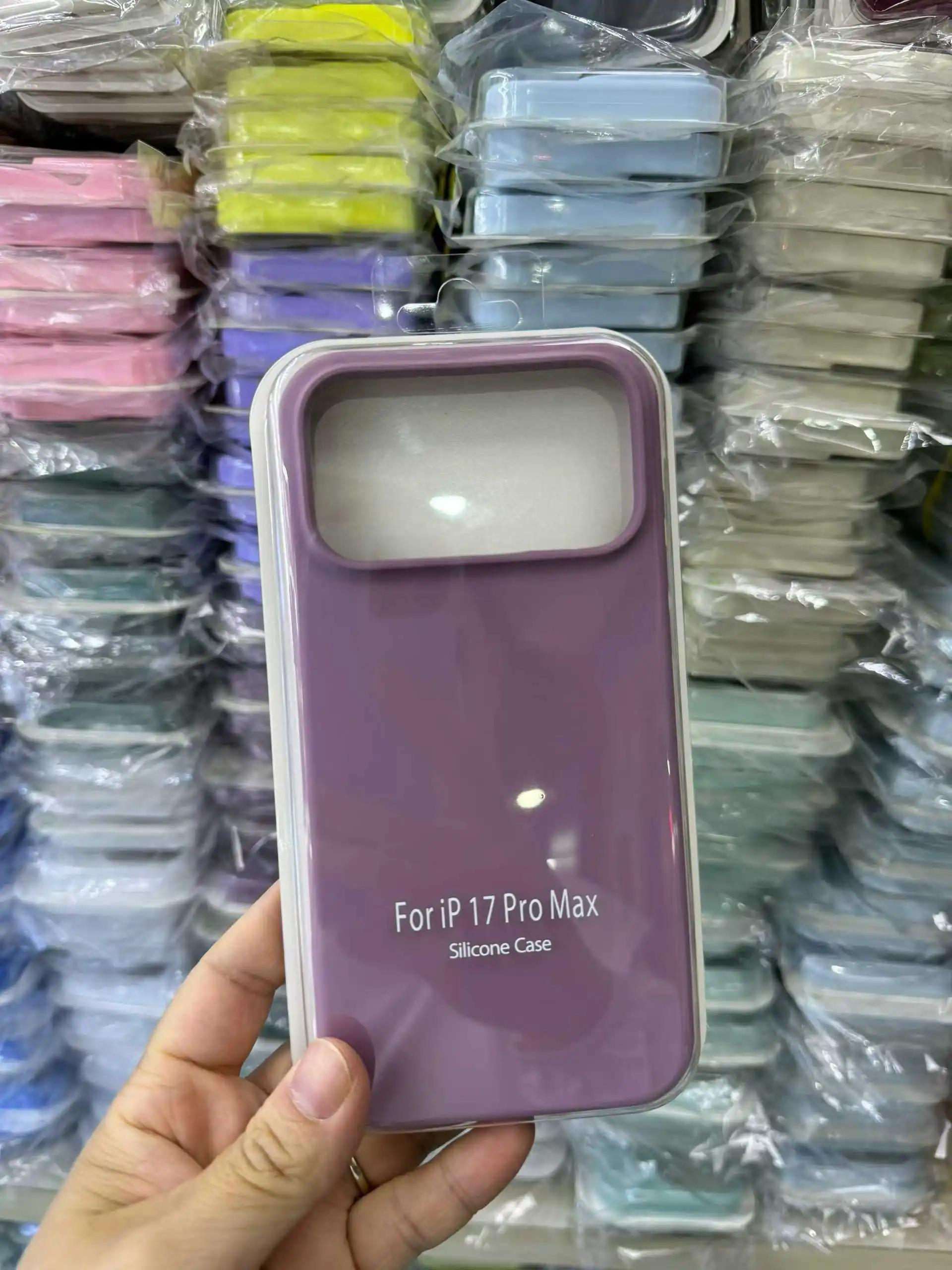 INS Stil Trendige Süßigkeiten-Farbe Glatte Hülle für iPhone 17 Pro Max Air 16E 15 14 Plus 13 12 11 Original Flüssigsilikon Anti-Drop Weiche Hülle iPhone 11 Pro Max  violett