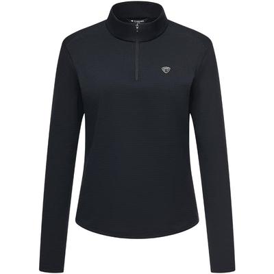 Women's 5562556A Long Sleeve Half-Zip Stand Collar Sweatshirt