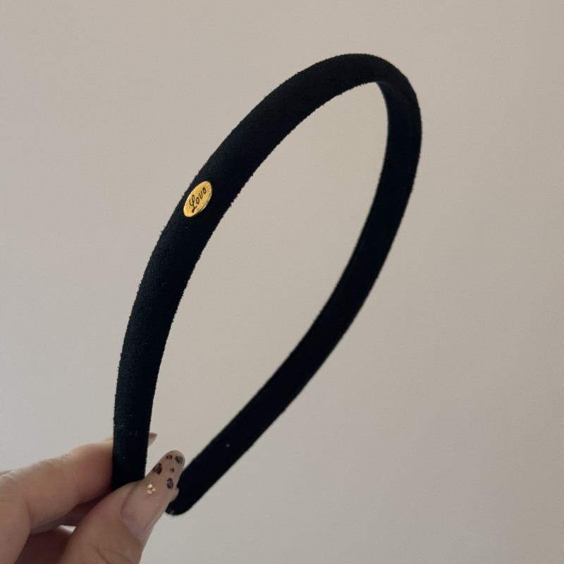 1 Stück Samttextur Feines Haarband Mehrfarbig Einfaches Liebeslogo Haarband Damen Tägliches Vielseitiges Kopfschmuck Haarbänder