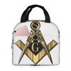 Masonic Freemason Insulated Lunch Bag for Women Kids Portable Food Boxes Thermal Lunch Box Tote