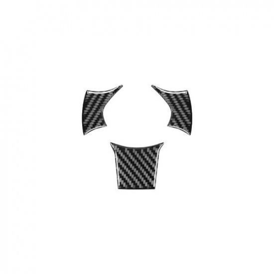 3x Carbon Fiber Steering Wheel Trim Cover Sticker for Toyota 86 Subaru BRZ 17-20