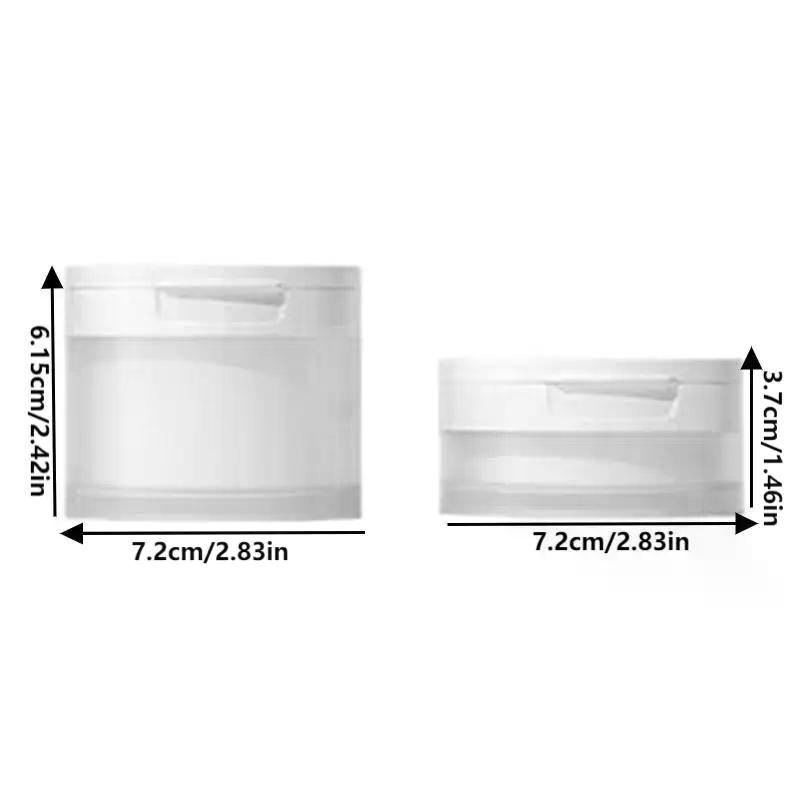 50/120g Reise Leerer Tiegel mit Klappdeckel Löffel & Pinzette Nachfüllbarer Kosmetiktiegel für Gesichtscreme Lotion Make-up Wattepad Tiegel