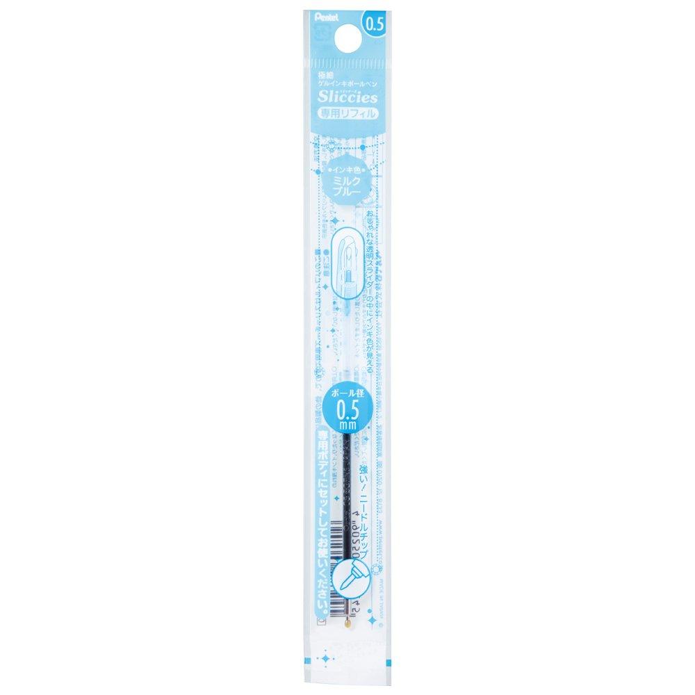 Pentel Ballpoint Pen Milk Blue Refills, Slice-Eye XBGRN5S2, 10-Pack,