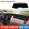 Car Control Dashboard Non-slip Mat Kit Sun Shade Anti-UV Carpet Panel Mat For Toyota Corolla E150 2006~2013 Internal Accessories