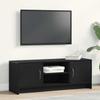 TV Cabinet in Black Oak 102 x 30 x 37.5 cm Engineered Wood