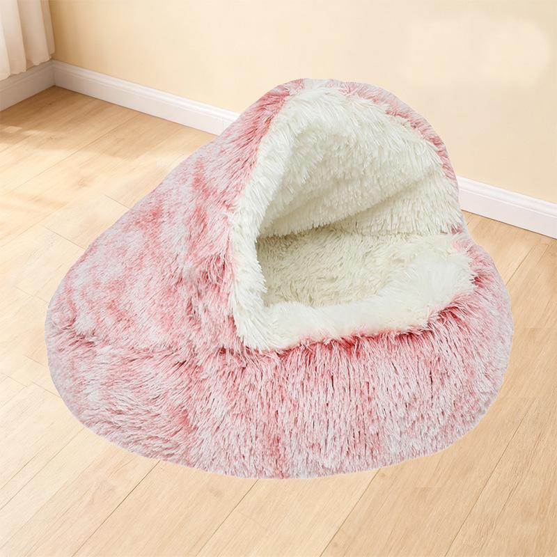 Cozy Semi-Enclosed Winter Pet Nest for Dogs & Cats