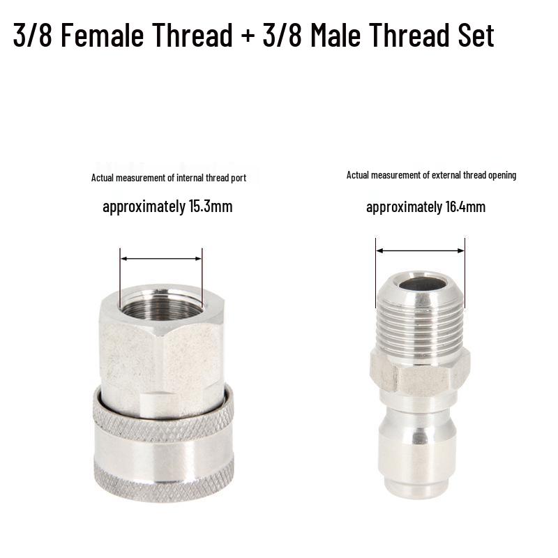 High-Pressure Copper Quick-Connect Water Hose Adapter for Car Washers