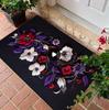 2D Flat Printing Floor Mat with White Daisy Non Real Embedding Kitchen Corridors Bedroom Entrances Floor Home Decoration Mats