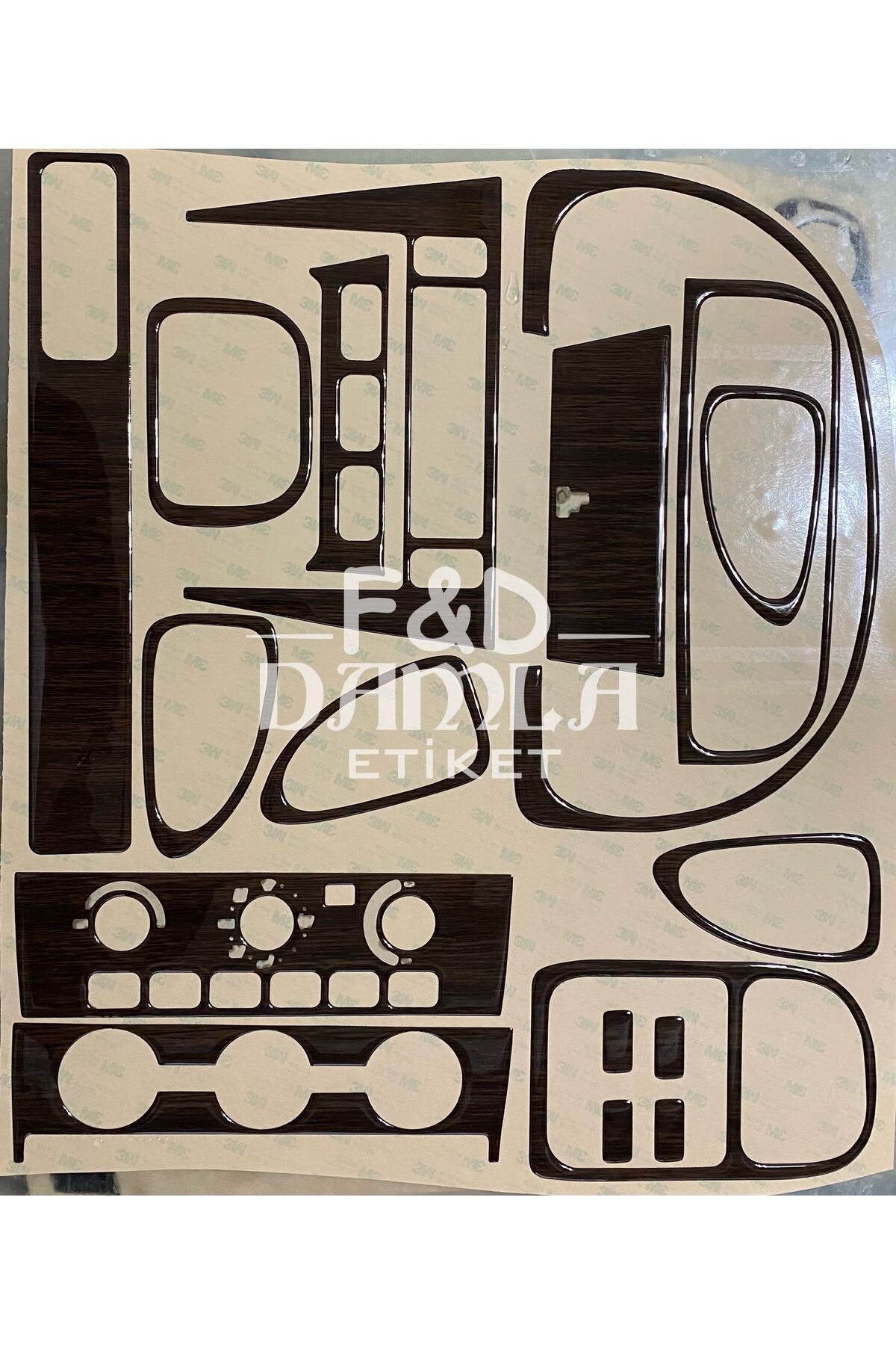 

Volvo S40 V40 Torpido, Konsol, Trim, Göğüs Maun Kaplama Koyu Meşe Renk