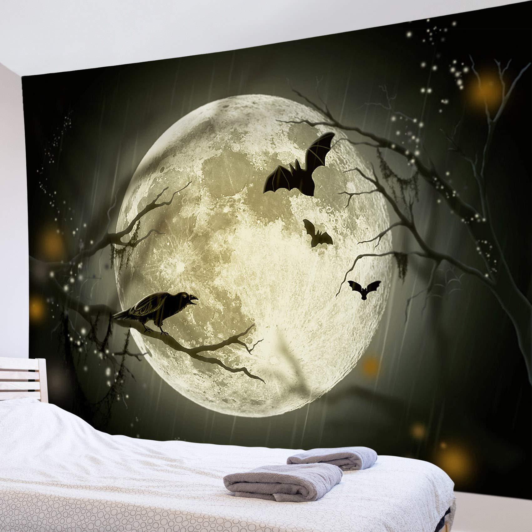 Halloween Full Moon tapestry 75x100 чёрный