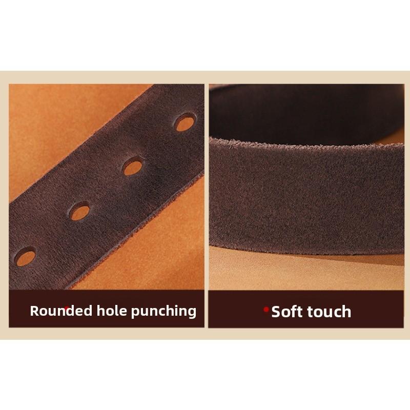 Meier [first Layer Cowhide Belt] Men's Pin Buckle Belt Retrocasual Belt Genuine Leather Belt