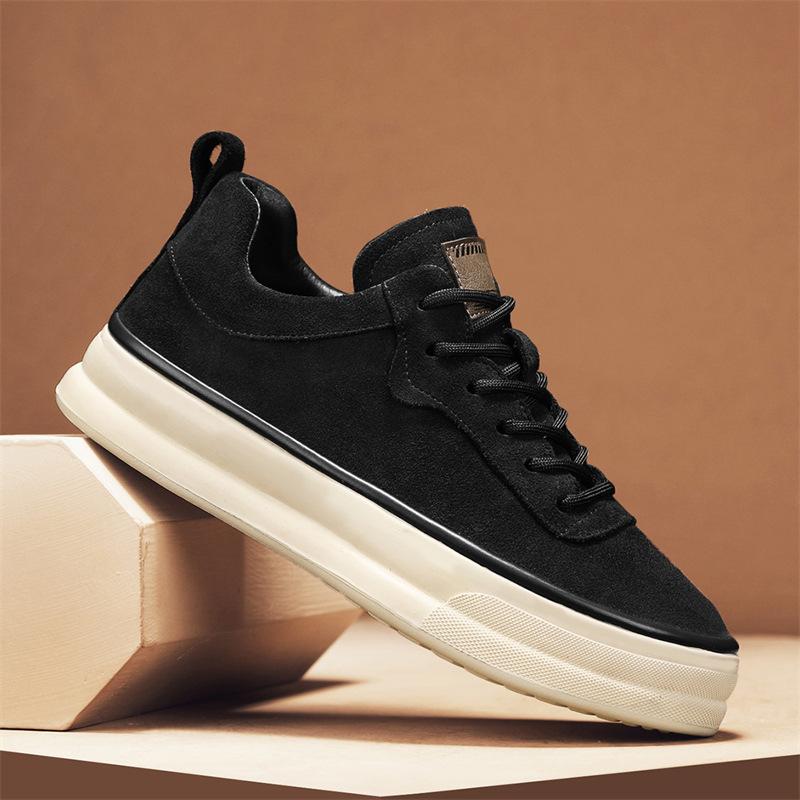 Fashion Men's Casual Shoes Luxury Suede Sneakers Platform Vulcanized Shoes Comfortable Sport Running Shoe Skateboard Shoes for Men Tenis