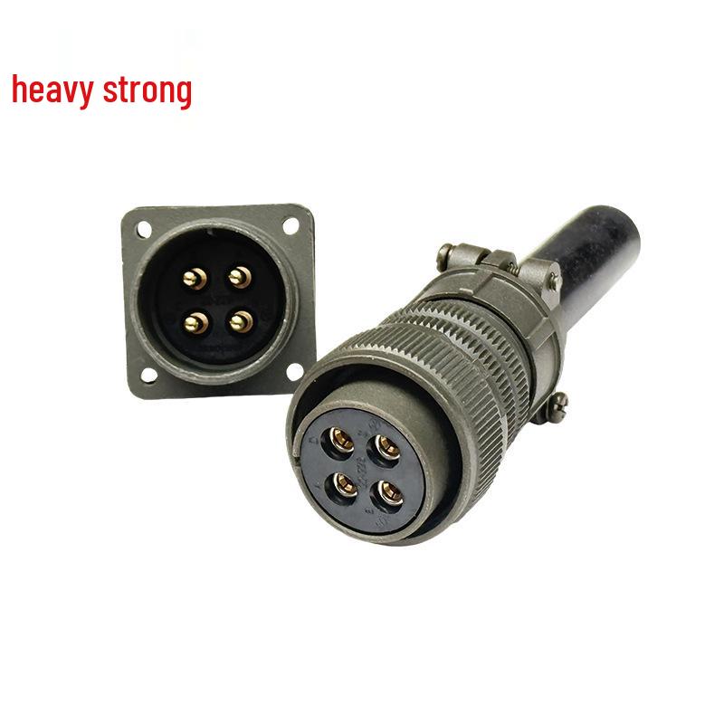 Heavy Duty 4-Pin US Standard Male/Female Connector Plug and Socket (MS3106A22-22S/MS3102A22-22P)