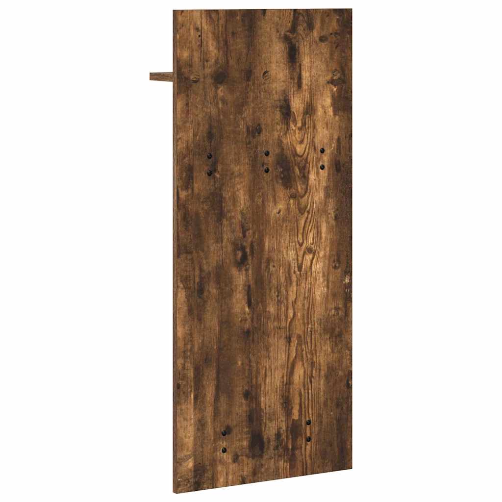 Wall Mounted Nightstand Smoked Oak 40 x 10 x 90 cm