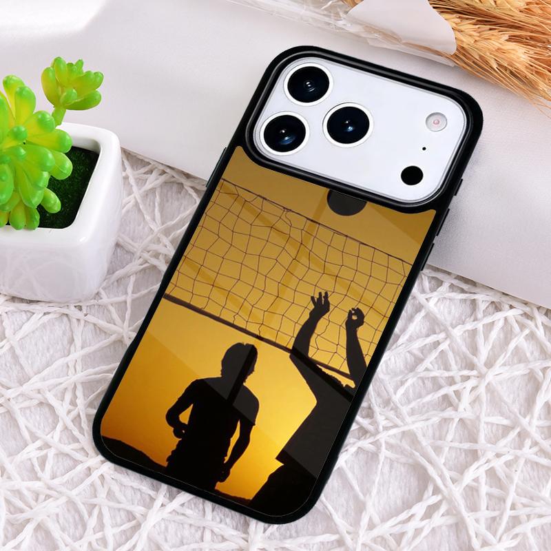 Volleyball Sport Shockproof Phone Case for iPhone 17 Air 16e 15 11 12 14 13 Pro Max Cover Coque