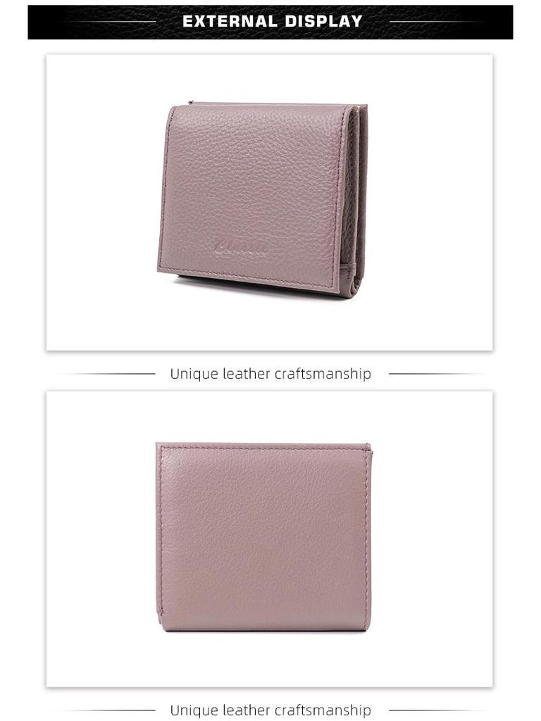 Dámská krátká peněženka a mincovník z pravé kůže