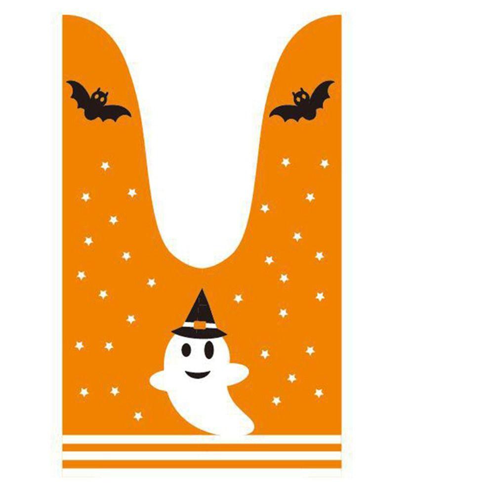 Cartoon Pattern Halloween Goodie Bags Colorful Snacks Bag Halloween Treat Bags  Party Supplies