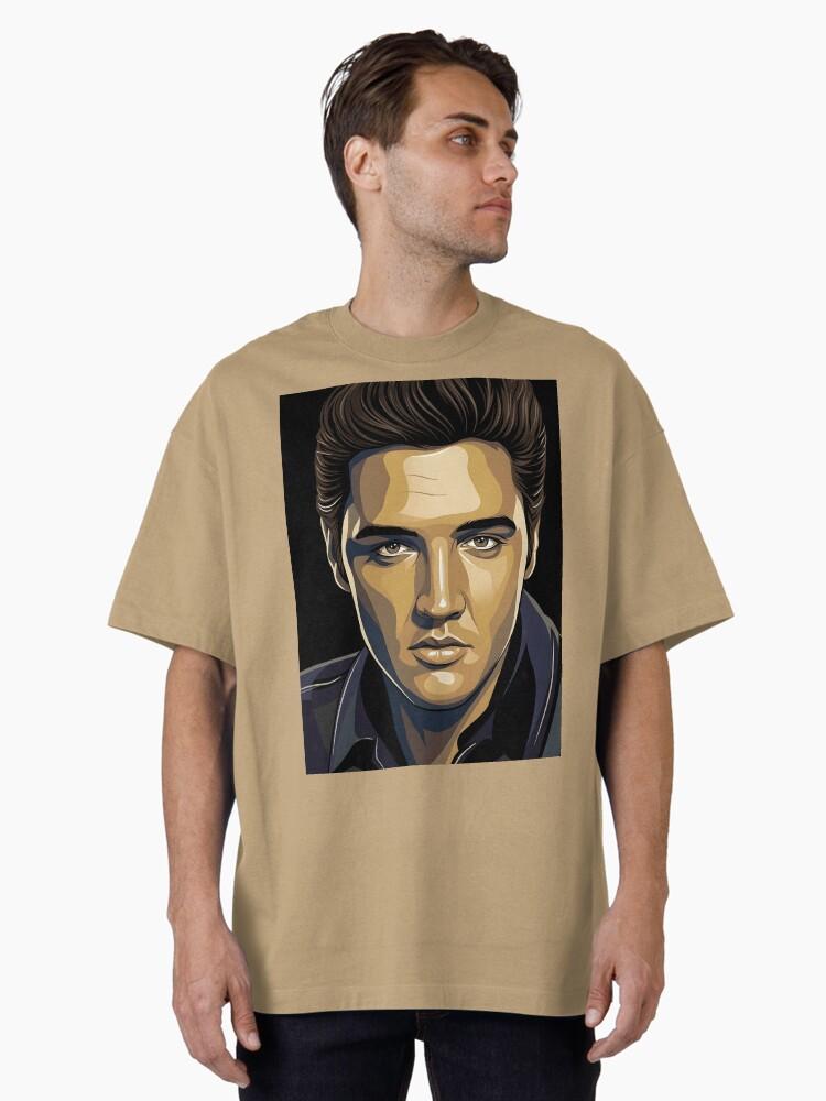 Elvis Presley Elvis Vector Illustration Oversized T-Shirt