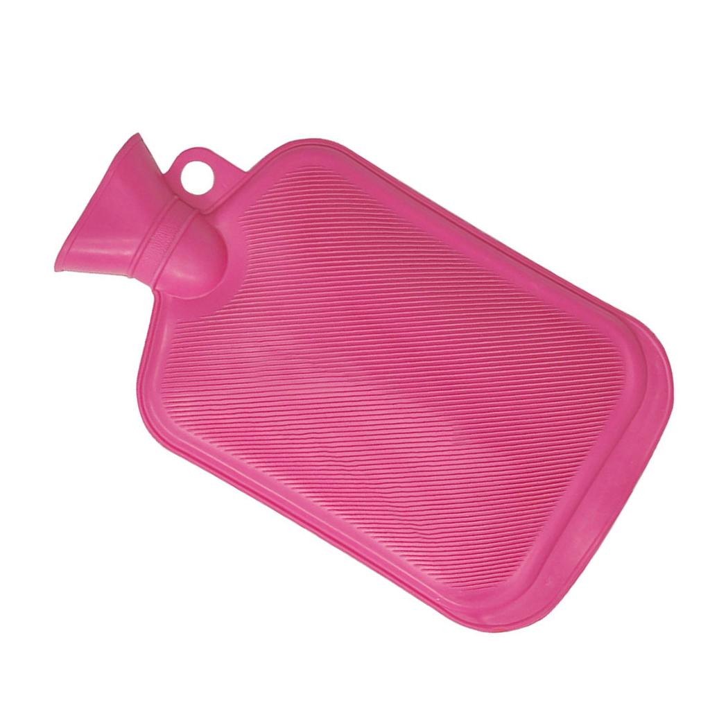 Pink Rubber Hot Water Bottle Bag with Ears 650ml/1000ml/1700ml Capacity Heat Resistant and Durable Hand Warmer