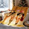 KPop Demon Hunters Pattern Blanket for Home Decoration, Bed, Sofa, Car Travel, Camping, Suitable for All Seasons, Birthday Christmas Gift