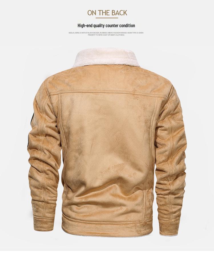 WWII US Air Corps Flying Tigers Leather Shearling Jacket for Military Enthusiasts